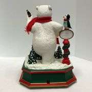 Coca-Cola Polar Bear Music Box & Fishing Polar Bear