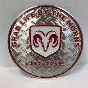 Dodge Diamond Plate Sign