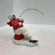 Coca-Cola Polar Bear Music Box & Fishing Polar Bear