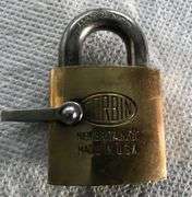 OLD CORBIN PADLOCK WITH “ORDANCE DEPARTMENT” (MILITARY ?)