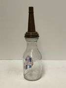 Huffman Quart Glass Oil Can