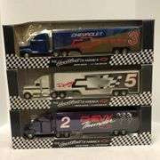 Group of 3 Chevy Racing Transport Model Trucks