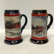 Set of 2: American Tradition Budweiser Steins