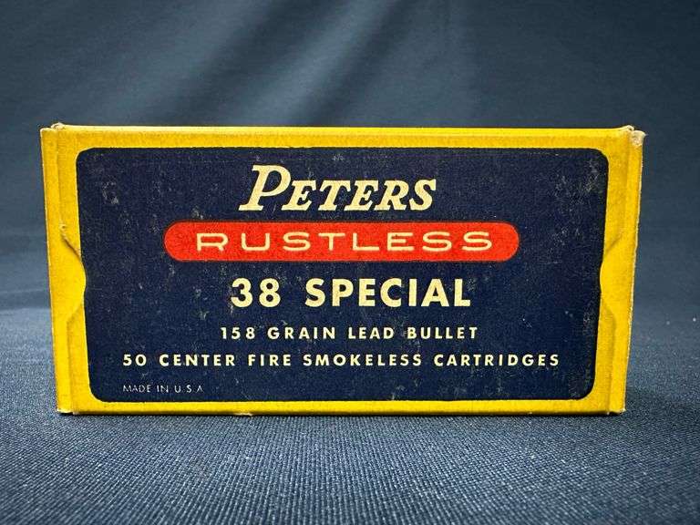 Rustless Label Peters Rustless .38 Special - Creamer Auction