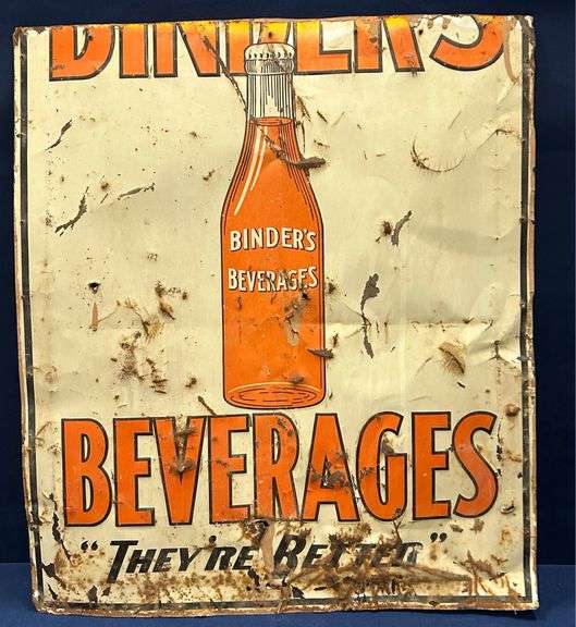 Binder's Beverage Single Sided Sign - From Yankton, SD