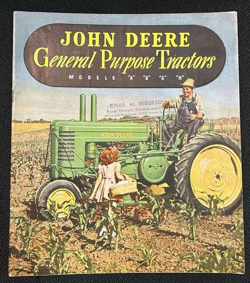 1940 John Deere General Purpose Tractors Sales Brochure