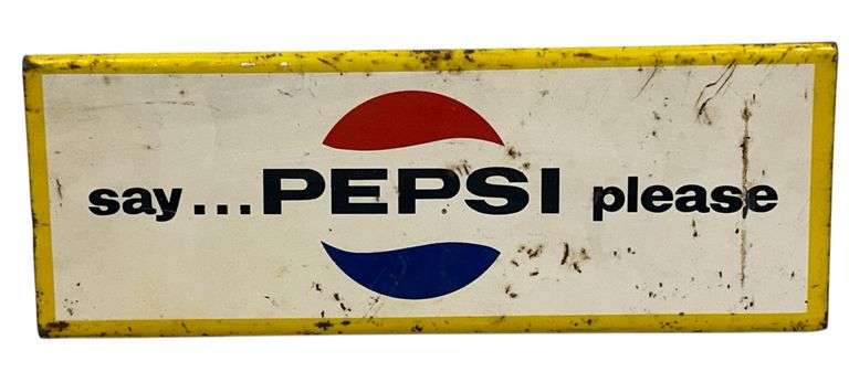 Metal Say Pepsi Please Door Push Bar