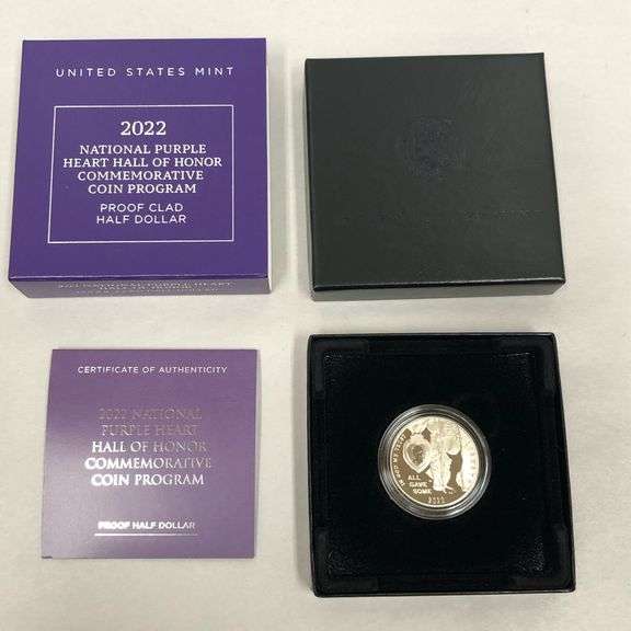 2022 National Purple Hear Hall of Honor - Proof Clad Half Dollar