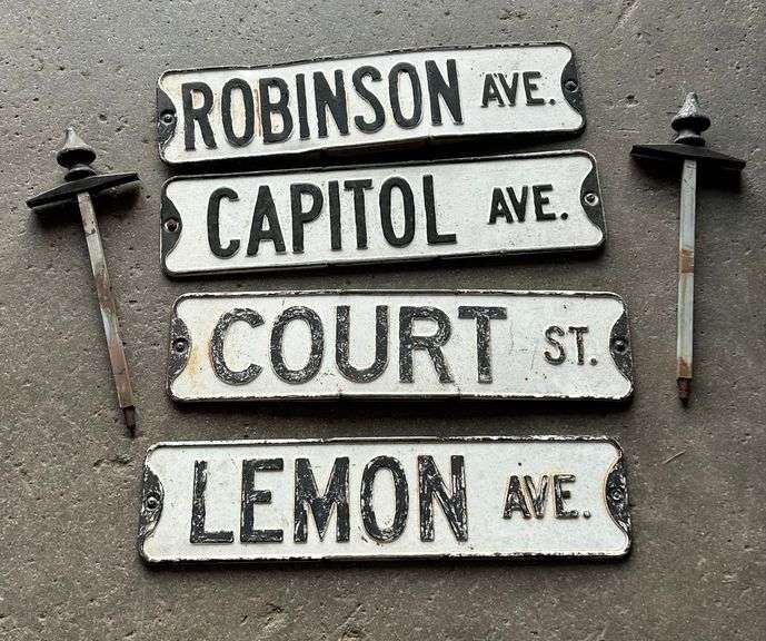 Vintage Street Signs