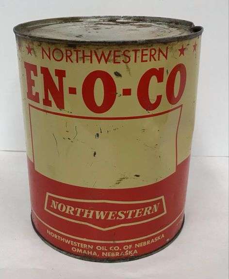 EN-O-CO - One Gallon Oil Tin - Still Full of Product