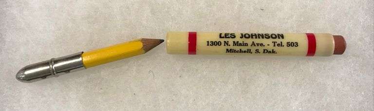 Mitchell, South Dakota “Les Johnson - International Harvester” Bullet Pencil