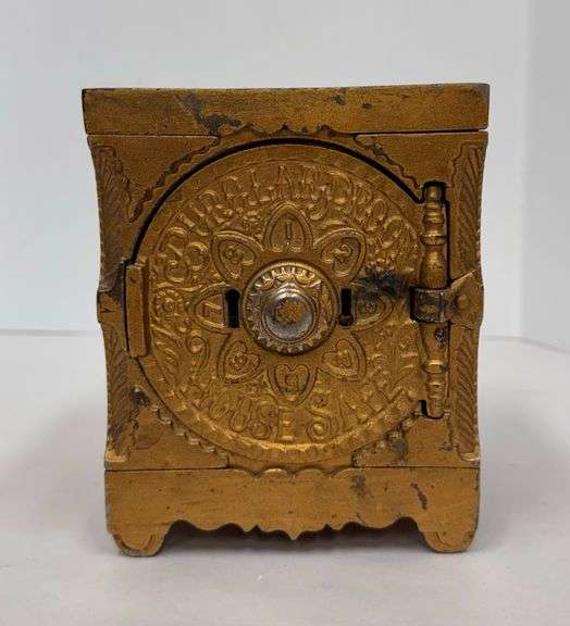 Cast Iron Burglar Proof House Safe - Early 1897 Pattent Date