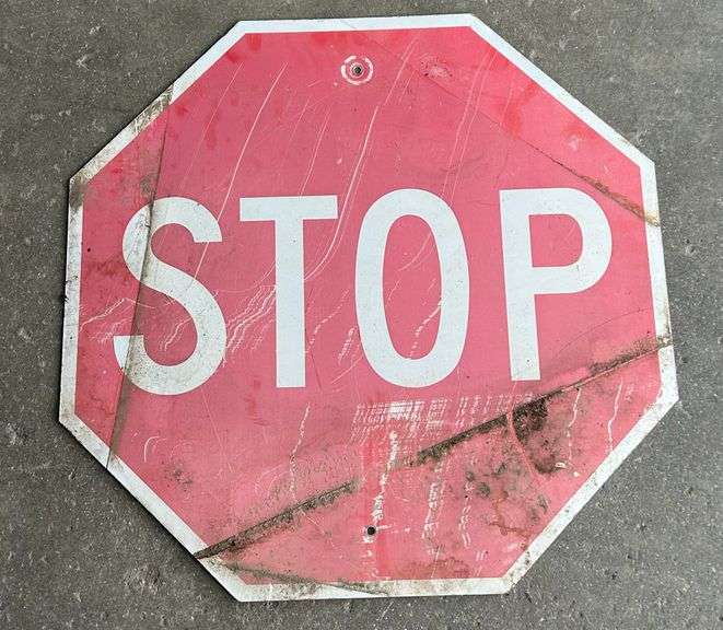 Metal “Stop” - Retired Sign