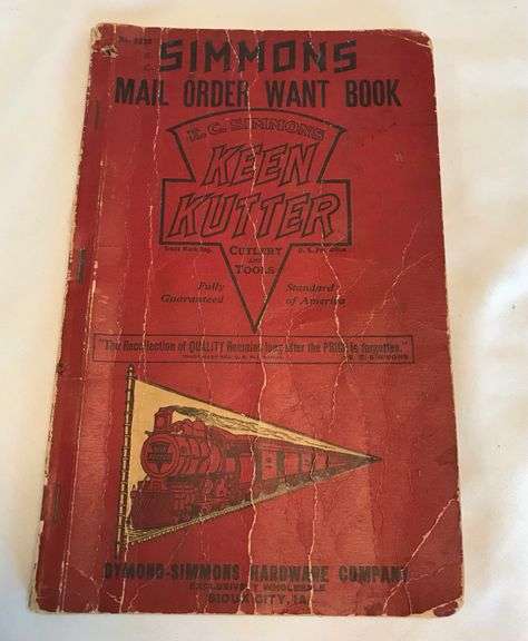 Simmons Keen Kutter Mail Order Want Book. Sioux City, Iowa