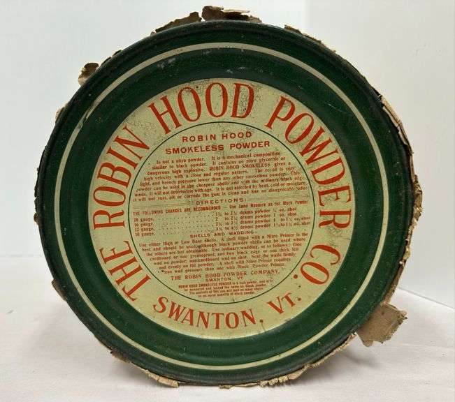 The Robin Hood Powder Co. Tin - Empty - Creamer Auction
