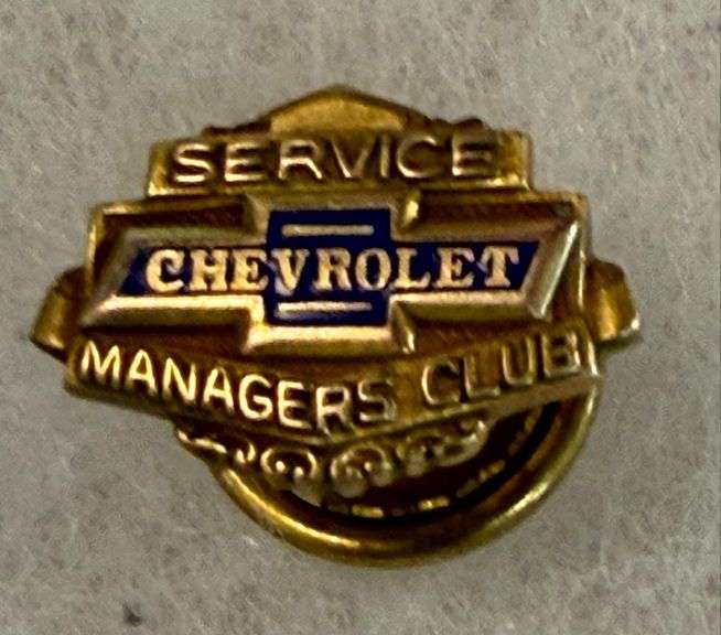 Chevrolet Service Managers Club - Lapel Pin - Marked M10K