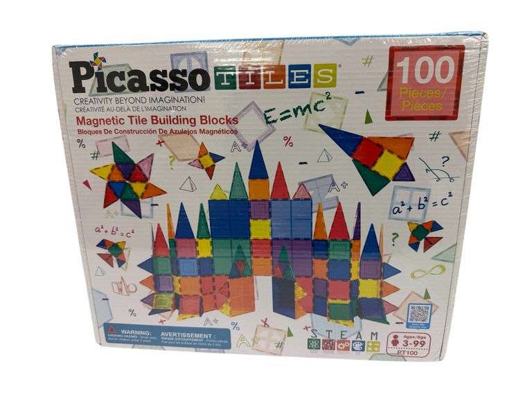 100 Piece Magnetic Tile Building Blocks