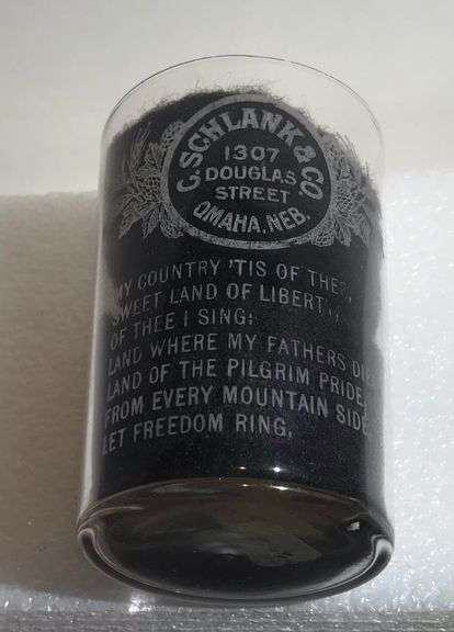 Omaha, Nebraskas “C. Schlank & Co.” - Vintage Advertising Glass