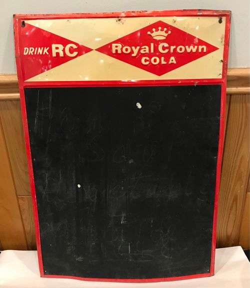 Vintage - Royal Crow Cola - Metal Chalk Board