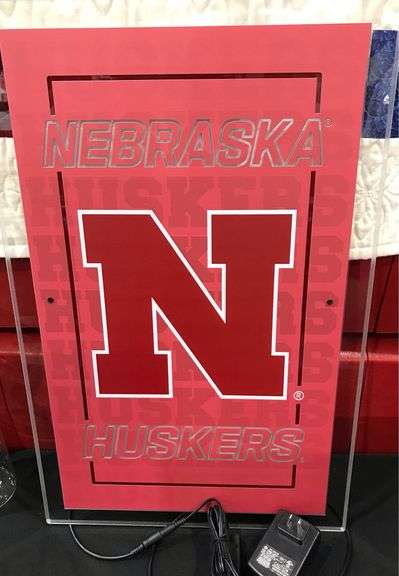 22 Inch x 14 Inch Nebraska Huskers LED Wall Light