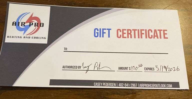 $150 gift card to Air Pro Heating & Cooling