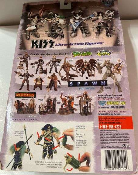 “McFarlane Toys KISS Ultra Action Figure – Peter Criss (Catman) MOC w/ Drum Launcher”