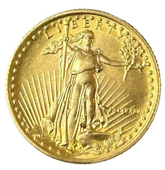 1987 $5 American Gold Eagle - 1/10 Oz Fine Gold