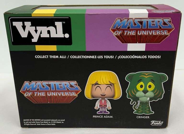 Funko Vynl. Masters of the Universe Prince Adam + Cringer Vinyl Figure Set – Specialty Series – New 