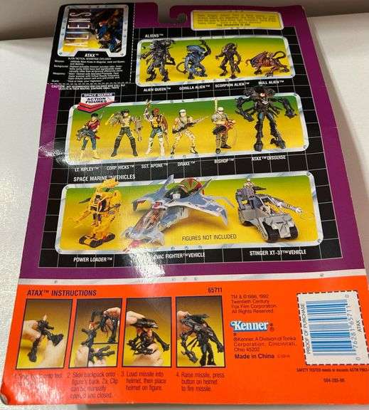 “1992 Kenner ALIENS Space Marine ATAX Action Figure – MOC Vintage Special Deluxe Marine”