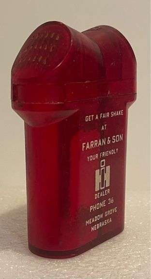 Farran & Son - International Harvester Dealer - Meadow Grove, Nebraska - Salt & Pepper Shaker