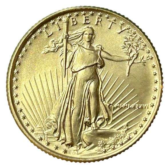 1986 $10 American Gold Eagle - 1/4 Oz Fine Gold
