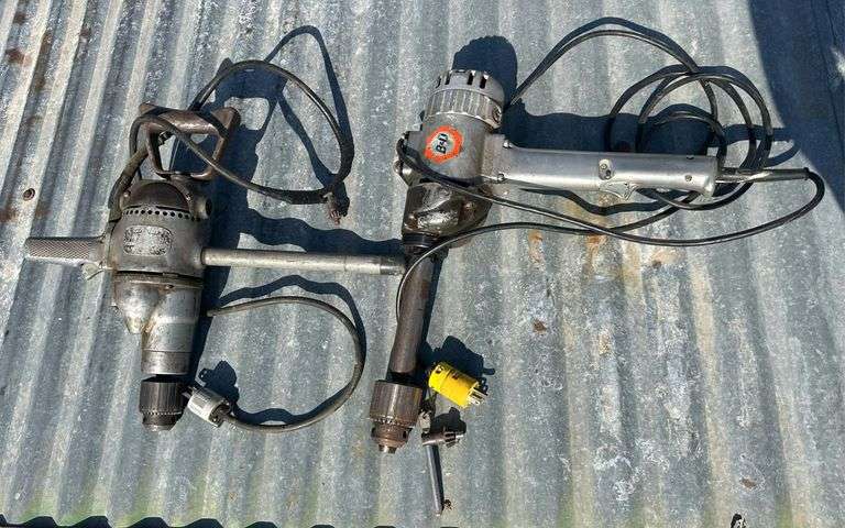 (2) Large Heavy Duty Electric Drills
