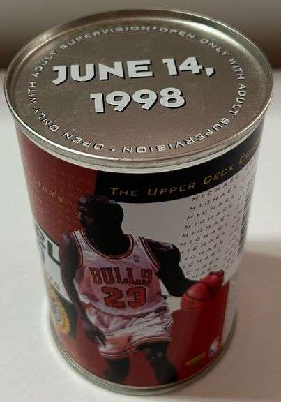 1998 Michael Jordan NBA Finals Shots Collector Can (2 of 6) – Upper Deck – Sealed