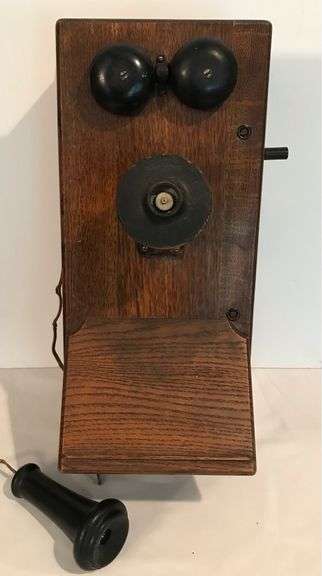 Wooden Kellogg Wall Telephone