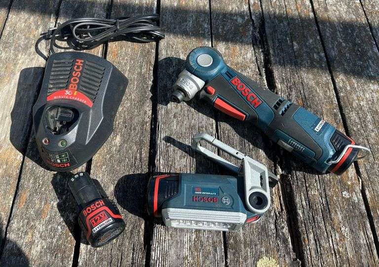 Bosch 12V Lithium Right Angle Right Angle Drill and LED Worklight
