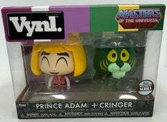 Funko Vynl. Masters of the Universe Prince Adam + Cringer Vinyl Figure Set – Specialty Series – New 