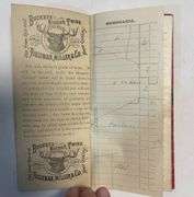 1887 - Buckeye Folding Binder - Aultman Miller & Co. - Pocket Ledger - North Bend, Nebraska