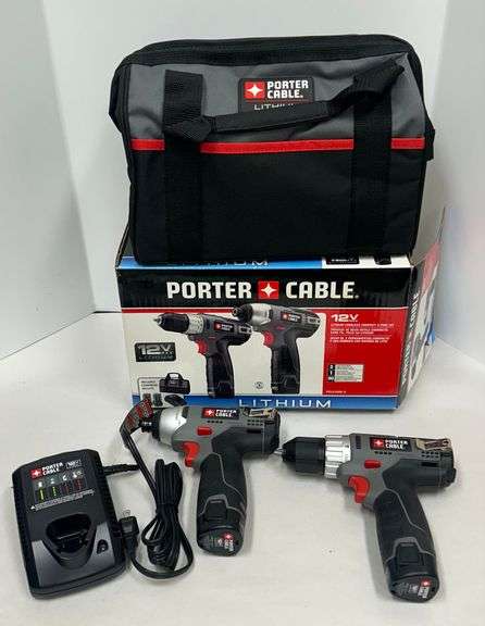 Porter Cable 12V Lithium Cordless 2-Tool Combo Kit