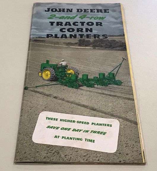 John Deere 2 & 4 Row Tractor Corn Planters - Pocket Brochures
