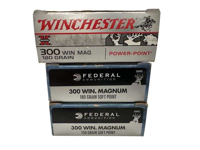 (3x) Boxes of .300 Win Mag