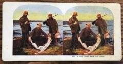 OLD STEROPTIC CARD FEATURING HUNTING SANDHILLS CRANES