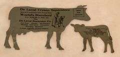 De Laval Cream Separators - Holstein Cow Calf Pair Advertising