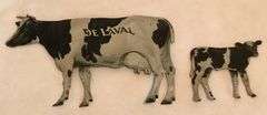 De Laval Cream Separators - Holstein Cow Calf Pair Advertising