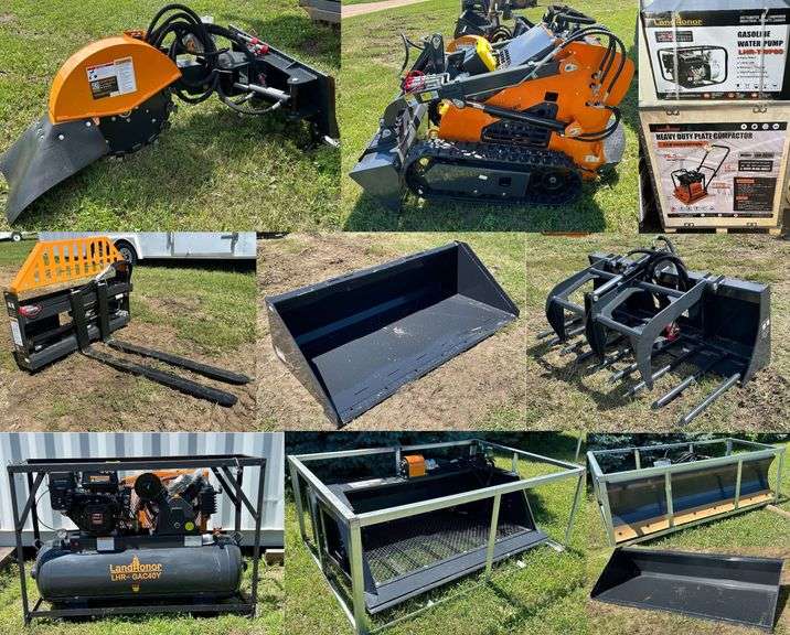 Online Only Skid Loader & Mini Skid Steer Attachments Auction – New/Unused Equipment