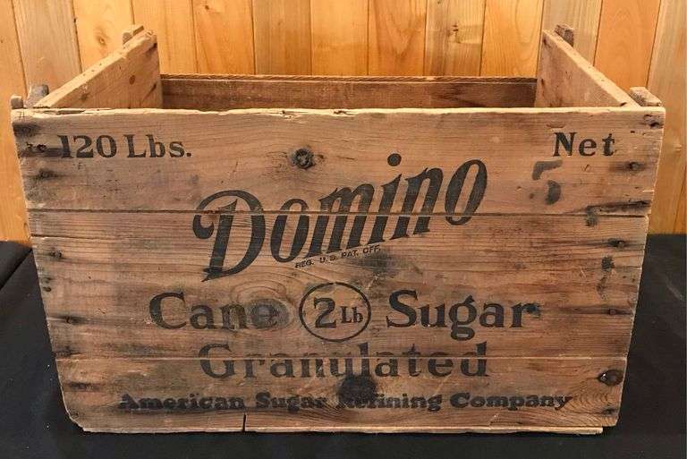 Domino Granulated Can Sugar Shipping Crate