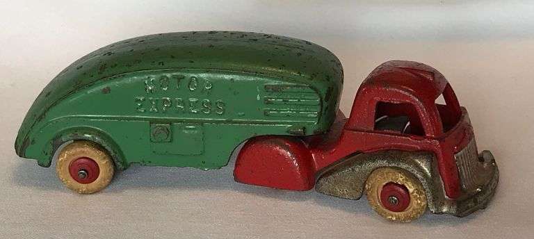 Hubley Cast Iron Motor Express Truck & Trailer