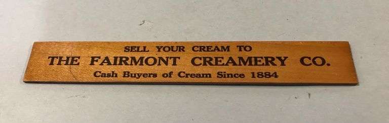 Fairmont Creamery Co. - Wooden 6 Inch Ruler