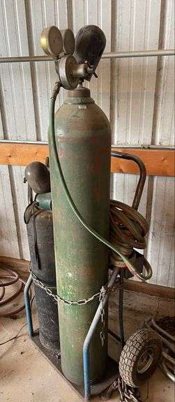 Acetylene Welder with Tanks & Cart