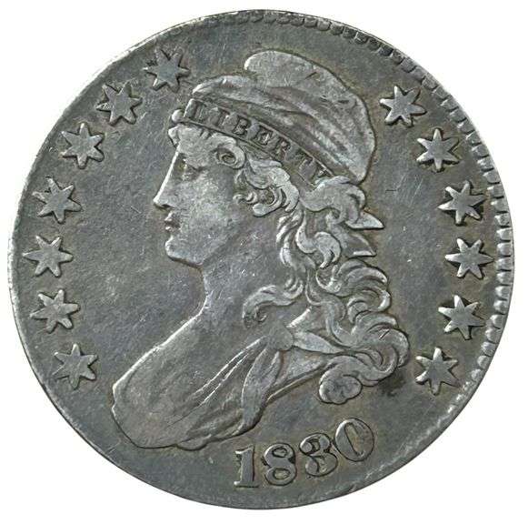 1830 Capped Bust Half Dollar – Early U.S. Silver Coin