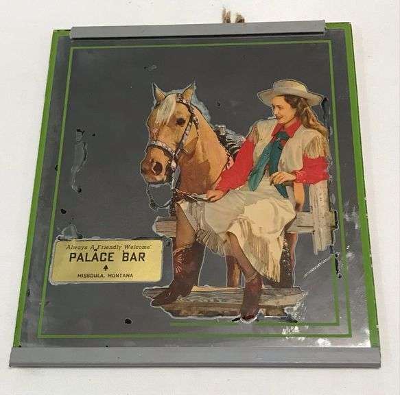 Missoula, Montana -“Palace Bar” - Advertising Mirror